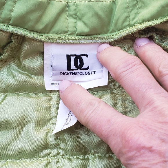Dickens Closet Pet quilted jacket lime green Size Small - Picture 3 of 4